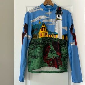 Giordana Maine Lobster Portland Headlight Lighthouse LS Jersey w Triple Pockets